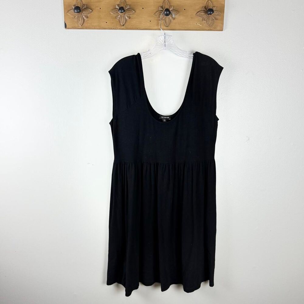 Vintage The Limited Black Babydoll Dress Large Made in USA 90s